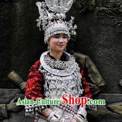 Chinese Ethnic Clothing Minority Clothing Cultural Costumes Complete Set for Women