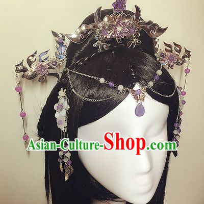 Handmade Chinese Fairy Hair Accessories Hair Ornaments Hair Pieces for Women