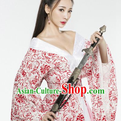Top Chinese Traditional Halloween Sexy Han Fu Costumes for Women