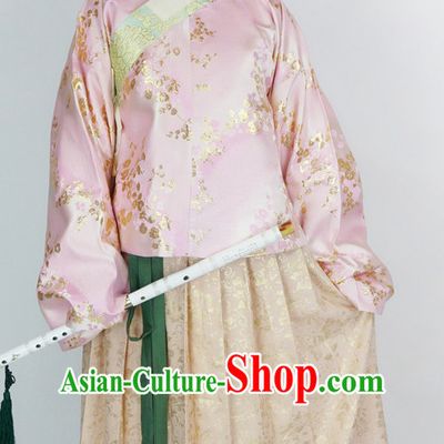 Ancient Chinese Ming Dynasty Clothing Chinese National Costumes Ancient Chinese Costume Traditional Chinese Clothes Complete Set for Women Girls