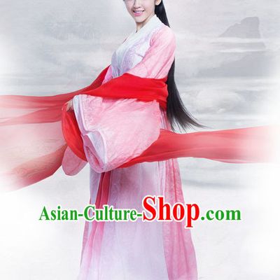 Top Chinese Ancient Beauty Costume in Women's Theater and Reenactment Costumes Ancient Chinese Clothes and Hair Jewelry Complete Set for Women Girls Children Adults