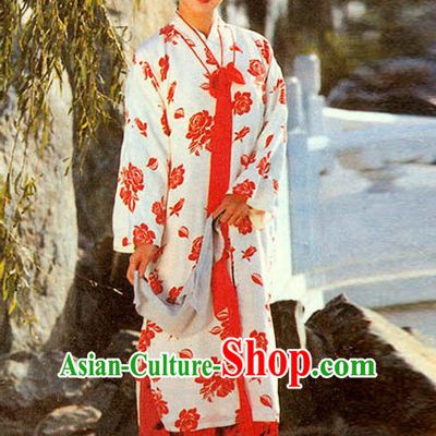 Top Chinese Ancient Lin Daiyu Costume in Women's Theater and Reenactment Costumes Ancient Chinese Clothes and Hair Jewelry Complete Set for Girls Children Adults