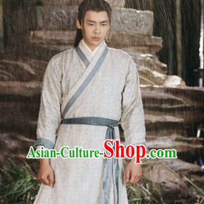 Ancient Chinese Men's Clothing _ Apparel Chinese Traditional Dress Theater and Reenactment Costumes Complete Set for Men