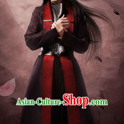Ancient Chinese TV Drama Men's Clothing _ Apparel Chinese Traditional Dress Theater and Reenactment Costumes and Coronet Complete Set for Men