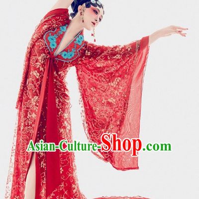 Chinese Opera Women's Clothing _ Apparel Chinese Traditional Dress Theater and Reenactment Costumes and Headwear Complete Set