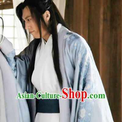 Chinese Men's Clothing _ Apparel Chinese Traditional Dress Theater and Reenactment Costumes and Headwear Complete Set
