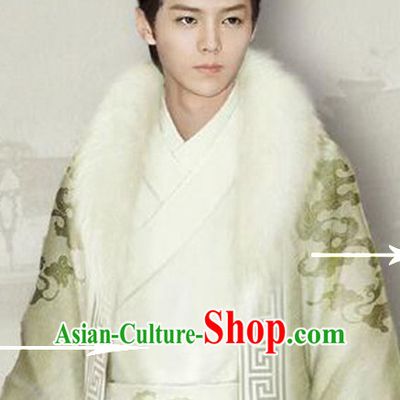Chinese Ancient Prince Men's Clothing _ Apparel Chinese Traditional Dress Theater and Reenactment Costumes and Headwear Complete Set