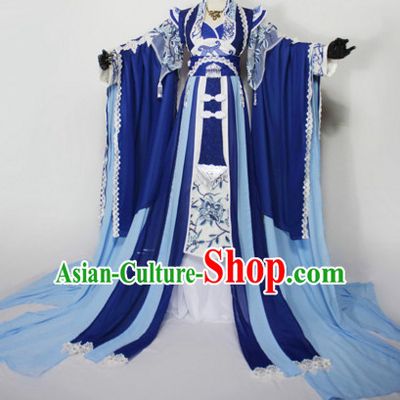Chinese Women Traditional Royal Dress Cheongsam Ancient Chinese Clothing Cultural Robes Complete Set