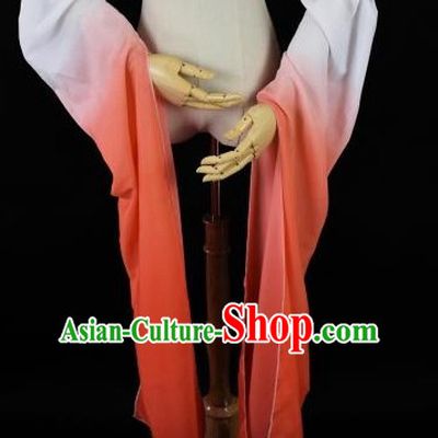 Chinese Traditional Stage Performance Color Transition Water Sleeve Long Sleeves