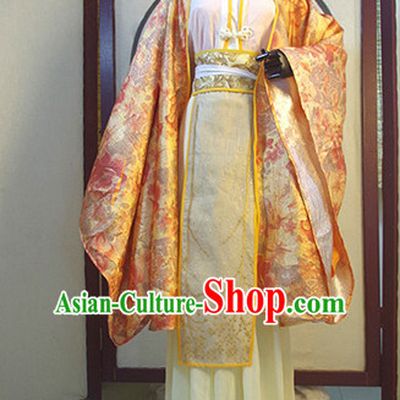Chinese Ancient Han Fu Royal Clothing Robes Tunics Accessories Traditional China Clothes Adults Kids