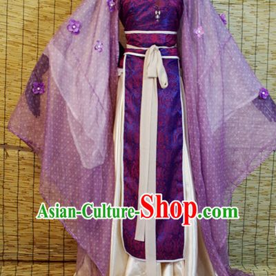 Chinese Ancient Han Fu Princess Clothing Robes Tunics Accessories Traditional China Clothes Adults Kids