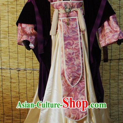 Chinese Ancient Han Fu Clothing Robes Tunics Accessories Traditional China Clothes Adults Kids