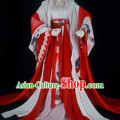 Ancient Chinese Fairy Costumes Imperial Princess Outfits Complete Set for Women