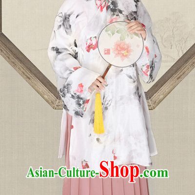 Chinese Ming Dynasty Hanfu Dress China Hanfu Costume Histroical Dresses Traditional Hanfu Wedding Ceremony Chinese Culture Clothing Complete Set