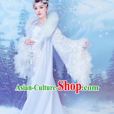 Chinese TV Drama Princess Costume Ancient Theatrical Costumes Historical Clothing and Hair Jewelry Complete Set for Women