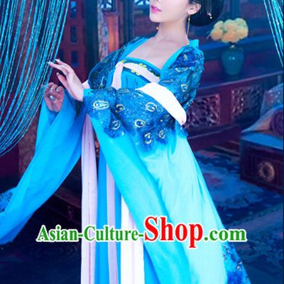 Chinese TV Drama Princess Costume Ancient Theatrical Costumes Historical Clothing and Hair Jewelry Complete Set for Women
