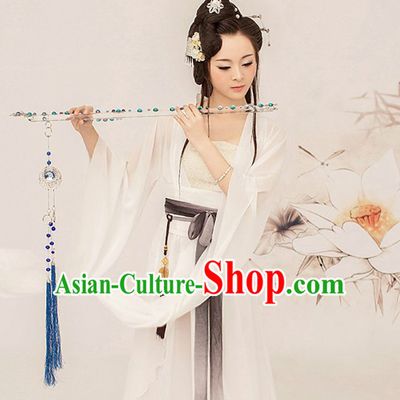 Chinese TV Drama Beauty Costume Ancient Theatrical Costumes Historical Clothing and Hair Jewelry Complete Set for Women