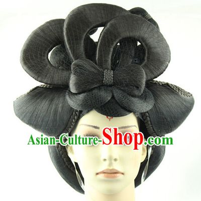 Traditional Chinese Style Black Wigs for Women