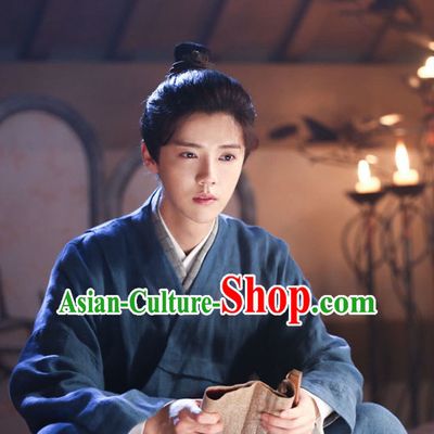 Ancient Chinese Black Wigs for Men