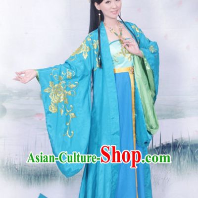 Ancient Chinese Princess Embroidered Costumes Complete Set for Women