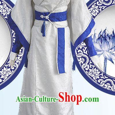 Ancient Chinese Scholar Costumes Complete Set for Men