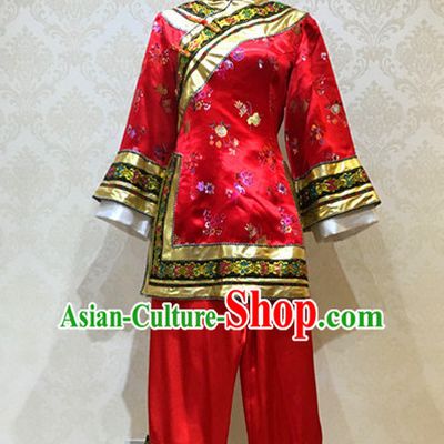 Chinese Folk Dance Costume for Women or Girls
