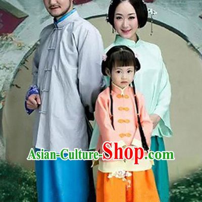 Top Chinese Traditional Men and Women's Clothing _ Apparel Chinese Traditional Dress Theater and Reenactment Robes Complete Set