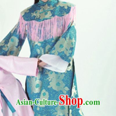 Ancient Chinese Hanfu Dress Hanbok Kimono Cosplay Costume Traditional Dresses and Headpieces Complete Set