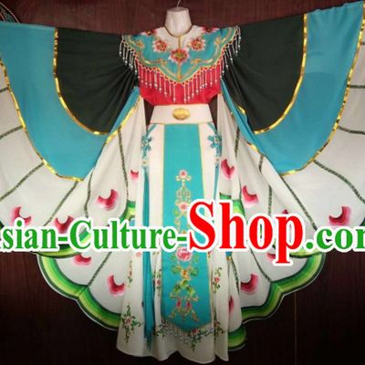 Chinese Yue Opera Butterfly Costumes Huang Mei Opera Butterfly Dancing Costume Complete Set for Women