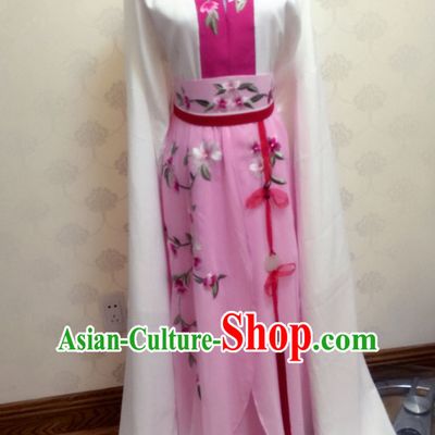 Chinese Yue Opera Long Sleeves Dance Costumes Huang Mei Opera Costume Complete Set for Women Girls Children Adults