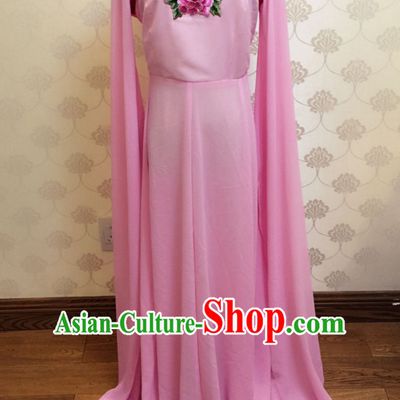 Chinese Classical Yue Opera Long Sleeves Dance Costumes Huang Mei Opera Costume Complete Set for Women Girls Children Adults
