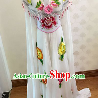 Chinese Classical Yue Opera Long Sleeves Dance Costumes Huang Mei Opera Costume Complete Set for Women Girls Children Adults