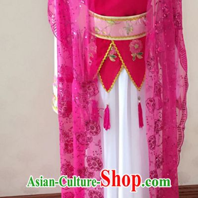 Chinese Classical Yue Opera Long Sleeves Dance Costumes Huang Mei Opera Costume Complete Set for Women Girls Children Adults