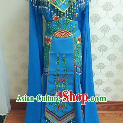 Chinese Classical Yue Opera Long Sleeves Dance Costumes Huang Mei Opera Costume Complete Set for Women Girls Children Adults
