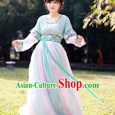Asian Traditional High Quality Tang Fairy Princess Goddness Clothes Costume Costumes Complete Set for Women Girls Children Adults