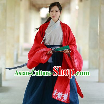 Asian Traditional High Quality Hanfu Fairy Princess Goddness Clothes Costume Costumes Complete Set for Women Girls Children Adults