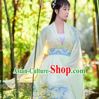 Asian Traditional High Quality Hanfu Fairy Princess Goddness Clothes Costume Costumes Complete Set for Women Girls Children Adults