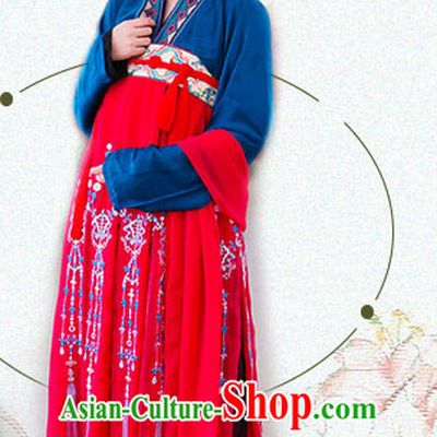Asian Traditional High Quality Hanfu Tang Dynasty Clothes Costume Costumes Complete Set for Women Girls Children Adults