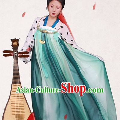Asian Traditional High Quality Hanfu Tang Dynasty Clothes Costume Costumes Complete Set for Women Girls Children Adults
