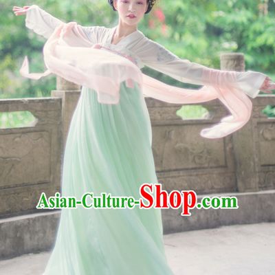Asian Traditional High Quality Hanfu Tang Dynasty Clothes Costume Costumes Complete Set for Women Girls Children Adults