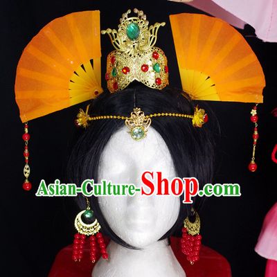 Top Chinese Traditional Armor Cosplay Suphero Supheroine Classical Headwear Hat