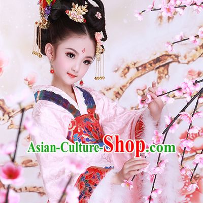 Traditional Chinese Costume Chinese Classical Clothing Princess Garment and Headpieces Complete Set for Women