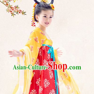 Traditional Chinese Costume Chinese Classical Clothing Princess Garment and Headpieces Complete Set for Women