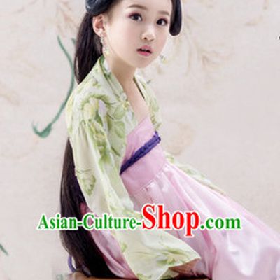 Traditional Chinese Costume Chinese Classical Clothing Princess Garment and Headpieces Complete Set for Women