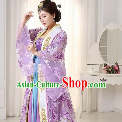 Traditional Chinese Stage Dancing Costume Chinese Classical Dance Costumes and Headpieces Complete Set for Women