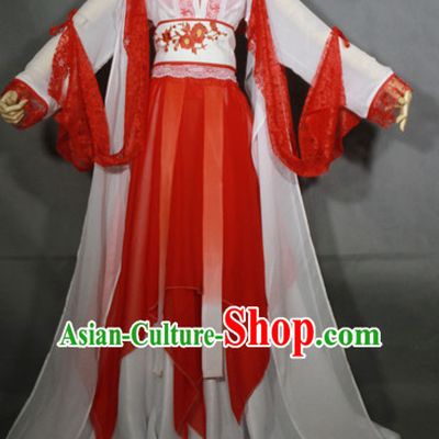 Red Hanfu Hanzhuang Han Fu Han Clothing Traditional Chinese Dress National Costume Complete Set