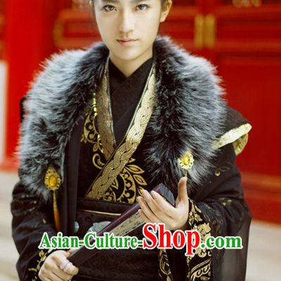 Royal Palace Imperial Emperor Hanfu Hanzhuang Han Fu Han Clothing Traditional Chinese Dress National Costume Complete Set for Men or Boys