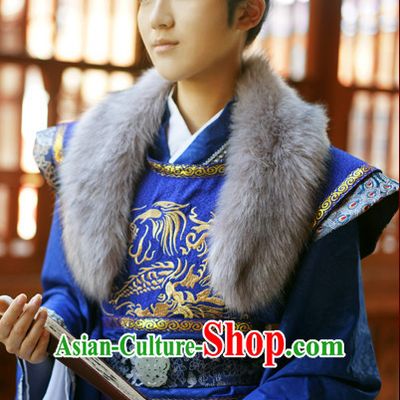 Royal Palace Imperial Emperor Prince Hanfu Hanzhuang Han Fu Han Clothing Traditional Chinese Dress National Costume Complete Set for Men or Boys