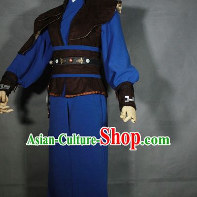 Ancient Knight Hanfu Hanzhuang Han Fu Han Clothing Traditional Chinese Dress National Costume Complete Set for Men or Boys