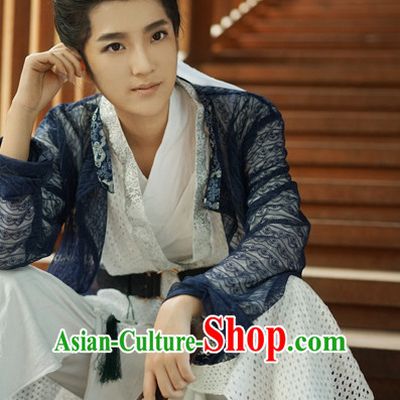 Ancient Knight Hanfu Hanzhuang Han Fu Han Clothing Traditional Chinese Dress National Costume Complete Set for Men or Boys